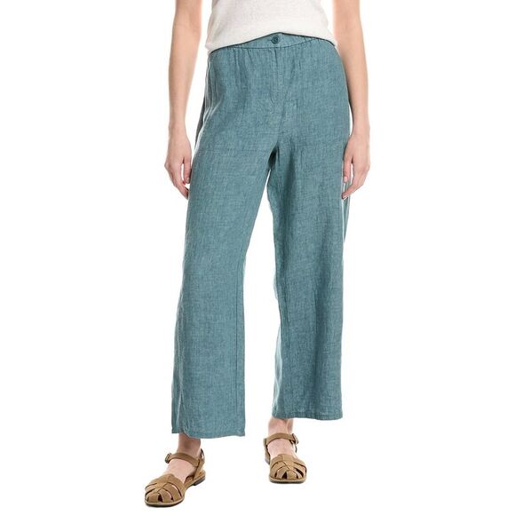 EILEEN FISHER Pants - Eileen Fisher Womens Wide Ankle Pant, Blue